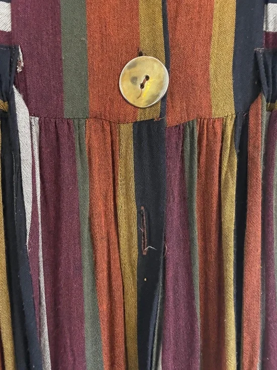 Zara Striped Block Print Midi Dress - Picture 3 of 7